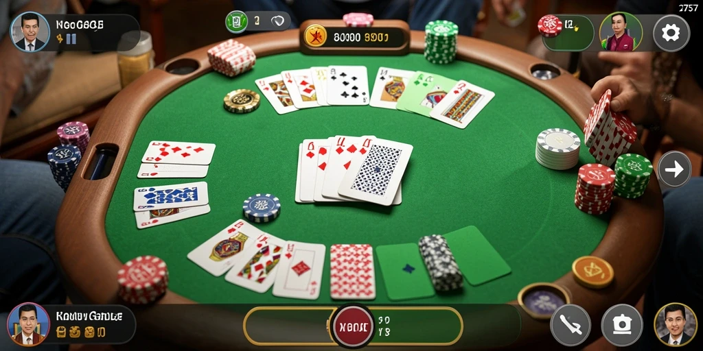 Tampilan gameplay Gaple yang menarik di 2757.