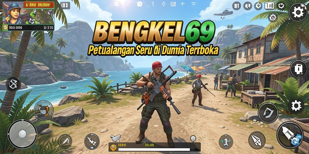 Tangkapan layar utama BENGKEL69 menampilkan petualangan seru yang menantang.