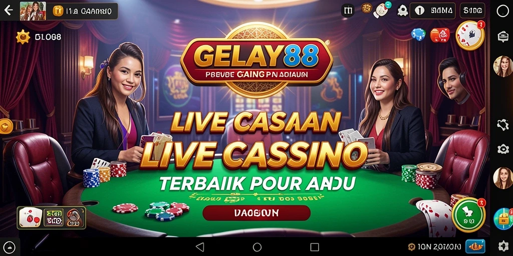 Tampilan gameplay Live Casino yang mengesankan dari GELAY88.