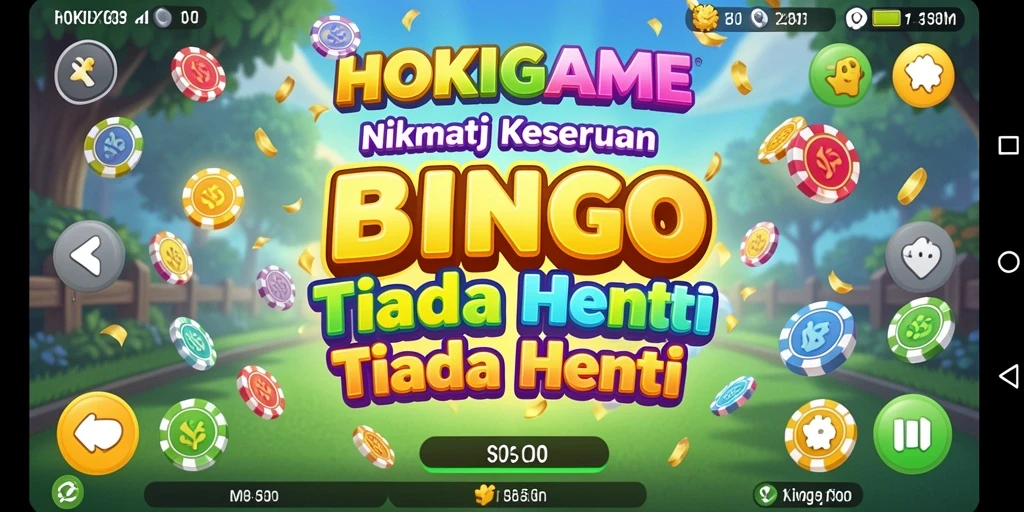 Tampilan gameplay seru HOKIGAME di tengah permainan Bingo.