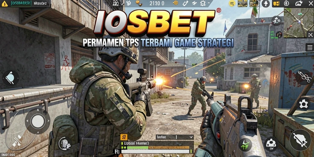 Screenshot IOSBET menampilkan gameplay TPS yang intens dan menarik.