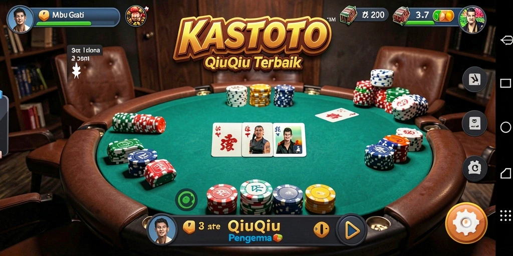 Tampilan gameplay KASTOTO dengan pengalaman QiuQiu yang mendebarkan.