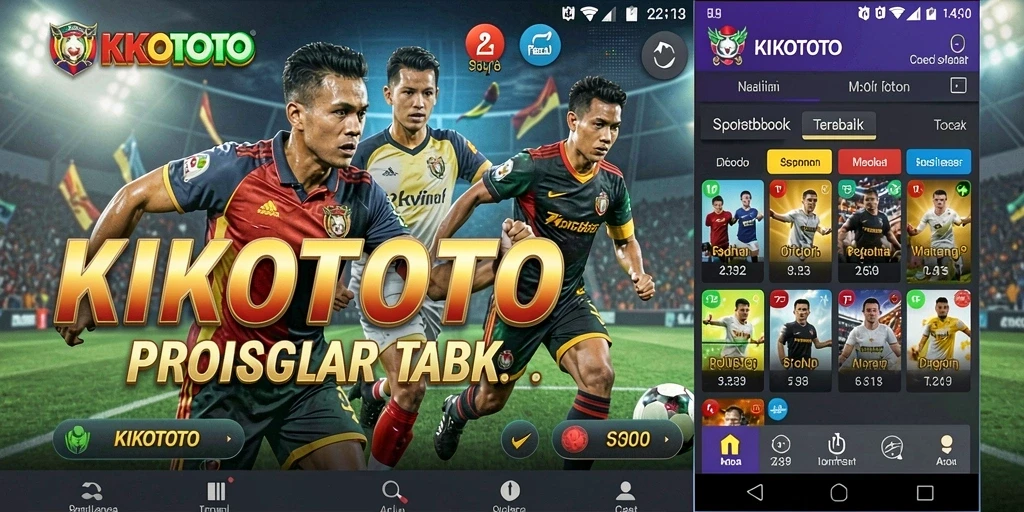 Tampilan gameplay menarik dari KIKOTOTO yang menunjukkan antarmuka taruhan olahraga.