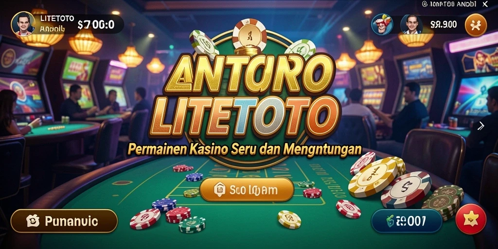 Tampilan gameplay LITETOTO yang penuh warna dan interaktif.