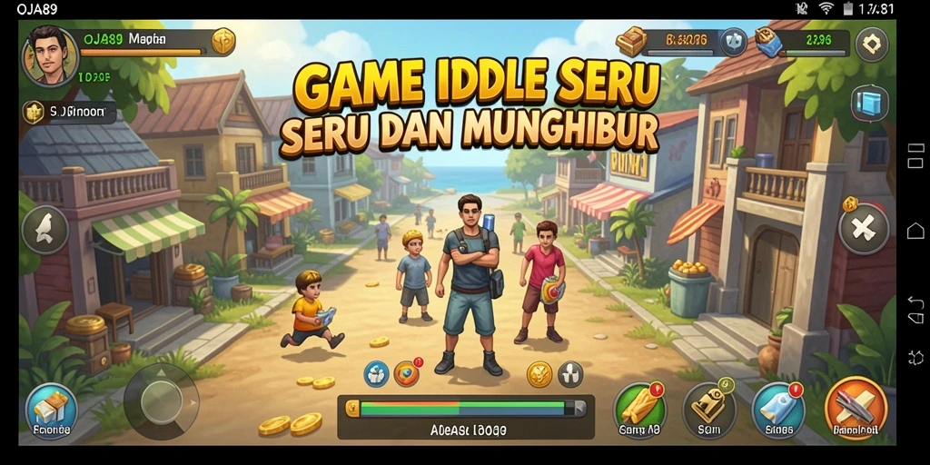 Tampilan gameplay OJA89 dengan elemen Idle yang menarik.