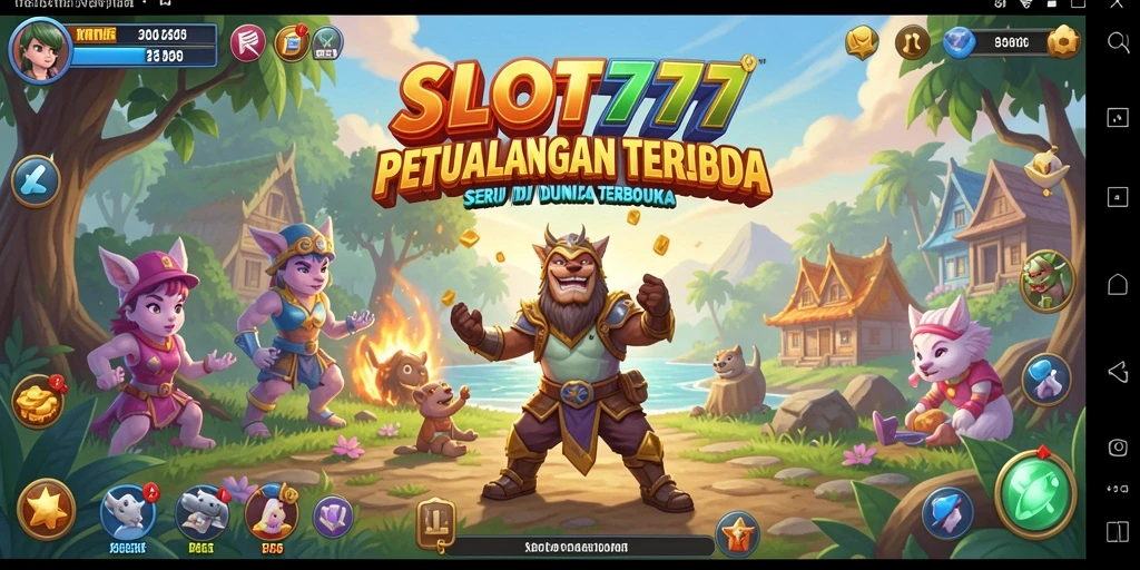 Tampilan gameplay SLOT777 yang menawan dan penuh petualangan.